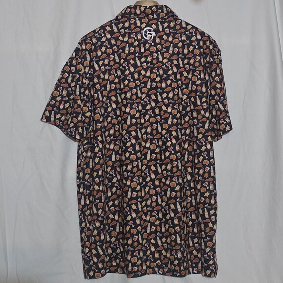 Vitamin G Golf SS Performance Polo - Bourbon Kings - Sz M* - Picture 3 of 4